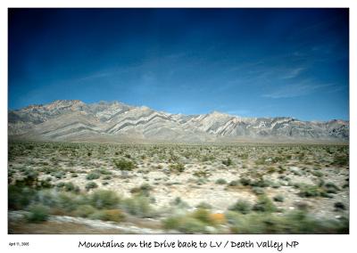 Stripped Mountains on the drive to Las Vegas