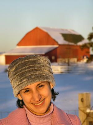 Kika y Granja con sombrero ruso