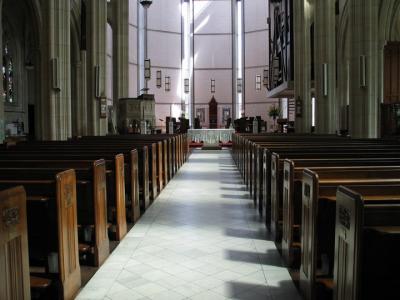 Quiet within St Paul's Cathedral, Dunedin