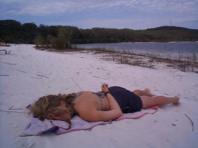M out cold @ Lake McKenzie