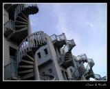 Spiral staircase at Bugis