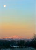 Moonset Over Longs Peak...