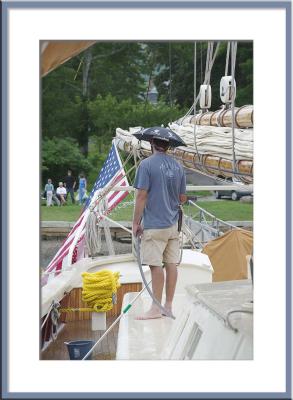 and explore while the crew cleans...