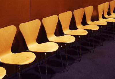 Chairs at back of auditorium