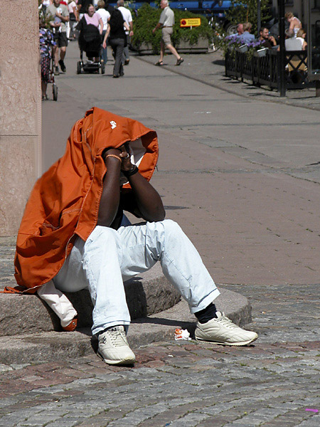 The scandinavian sun is really HOT!*