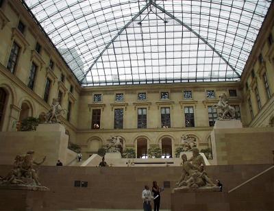 inside the louvre...