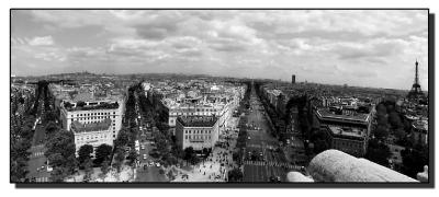 from the arc du triomphe