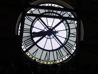 From the coffee shop behind the museum's giant clock