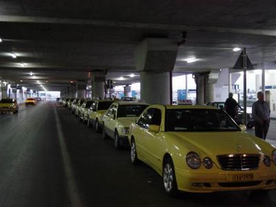 ...and the taxis line up still!