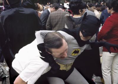 Batman Mistakes Deane Johnson For An Arch Criminal at Mardi Gras