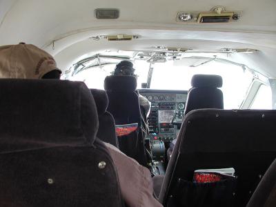 Short-hop plane ride in Tanzania