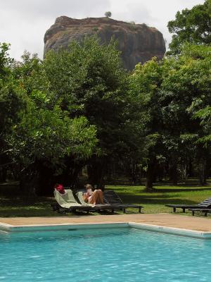 poolside view