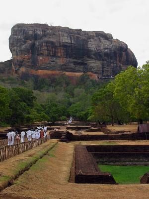 sigiriya from water garden