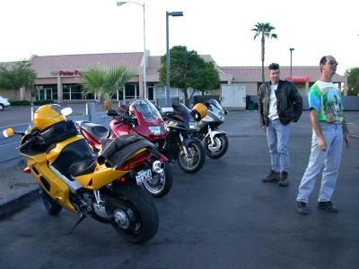 Meeting up at the Mobil in Tempe