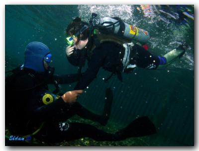 Ayala first time diving