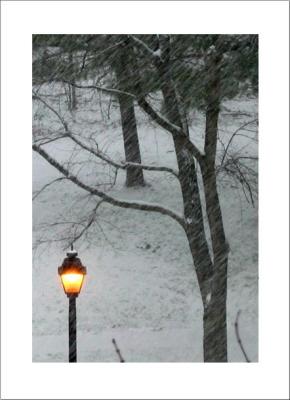 snowing