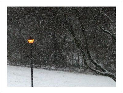 snowing