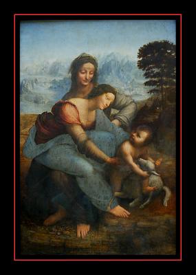 La Vierge, l' Enfant Jsus et sainte Anne ( 1510) par LEONARDO DA VINCI