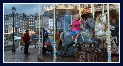 Merry-go-round in Honfleur