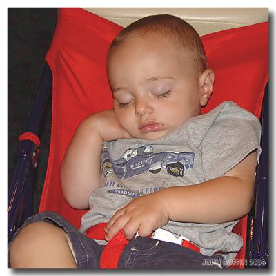 Asleep at the shower