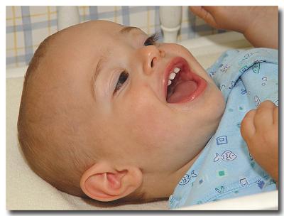 Fresh diaper=Happy baby!