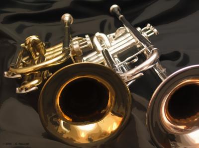 Trumpet Duet (cutout)