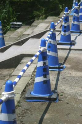 Kenchoji Temple, Kamakura.  These are much less offensive than our orange ones, no?