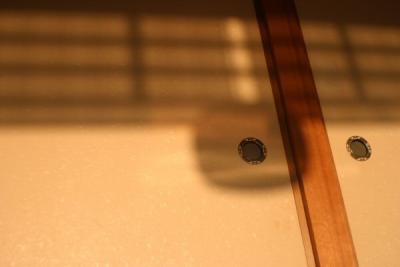 Couldn't resist this shot. It's the shadow of the lantern that hung in the window. These were the doors in the room.