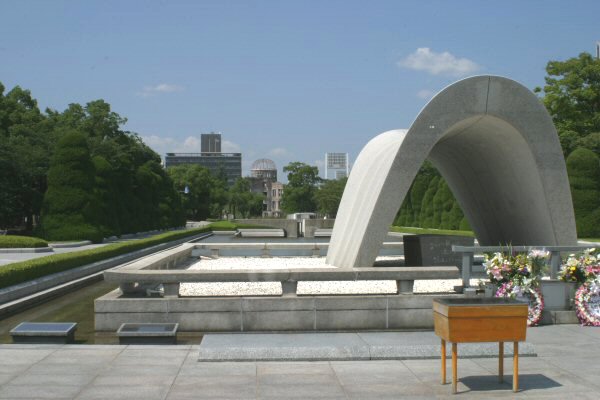Cenotaph for the Atomic Bomb Victims, The Eternal Flame, and the Atomic Bomb Dome