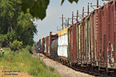Heat And the Laurel To Denver Train At Vermillion Road, CO