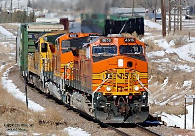 BNSF 4616 On Bethoud Hill