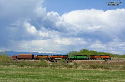 BNSF 1063 West Near Owl Canyon, CO