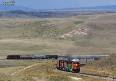 BNSF 1063 West At Speer, WY