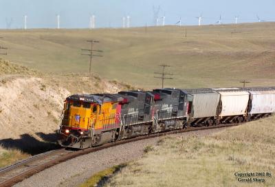 UP 9098 North At Speer, WY