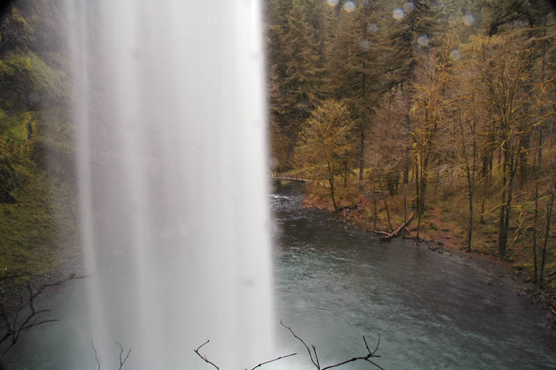 Silver Falls--Behind the Waterfall 1