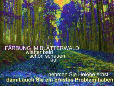 Helenes gefärbter Blätterwald