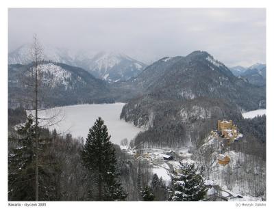 Alpensee i zamek Hohen Schwangau