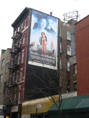 Maid in Manhattan Billboard on Thompson Street