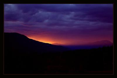 Stormy Mountain Sunset