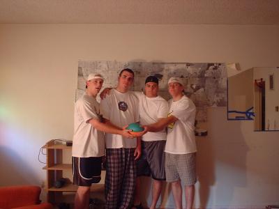 Our apartment  with the Holy football!