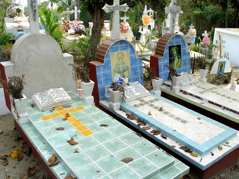 tiled headstones