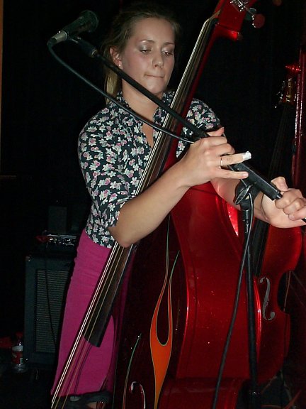 Stella on bass and vocals