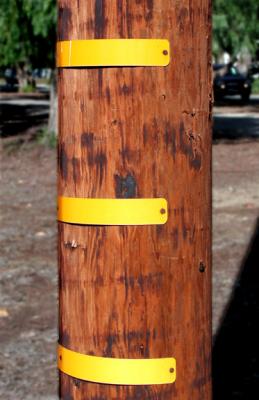 E is for Electric utility pole