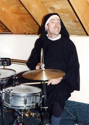 Carl on drums