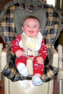 Check out my new high chair!