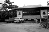 Village Stage and Cyclist