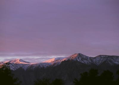 The morning Sierras