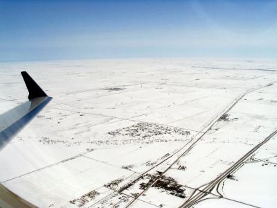 Snow on the plains