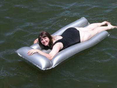 Wife on Raft in Water