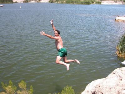 Me Jumping into Water